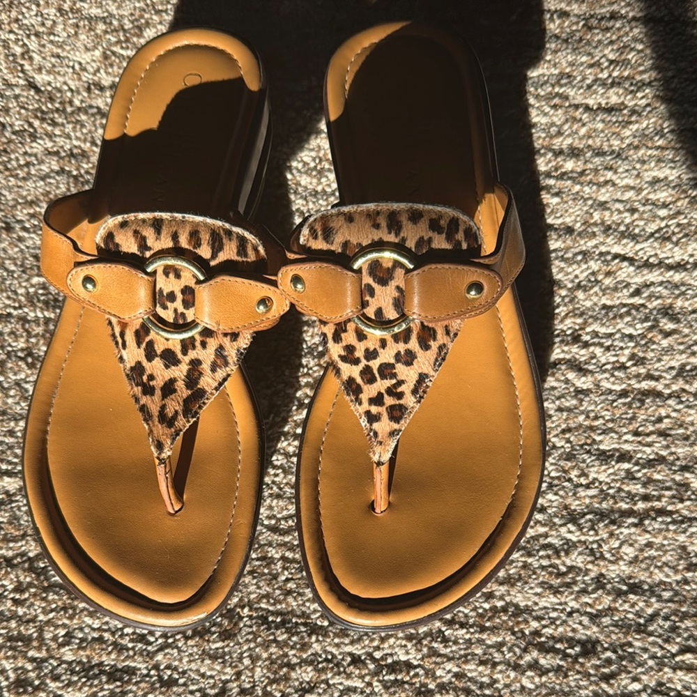 Cole Haan Leopard Print Sandals